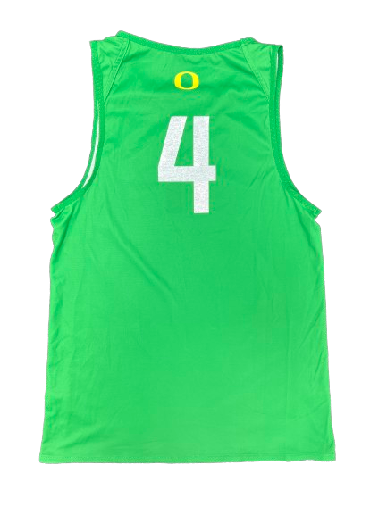 Jaz Shelley Oregon Basketball Player Exclusive Practice Jersey (Size Women&