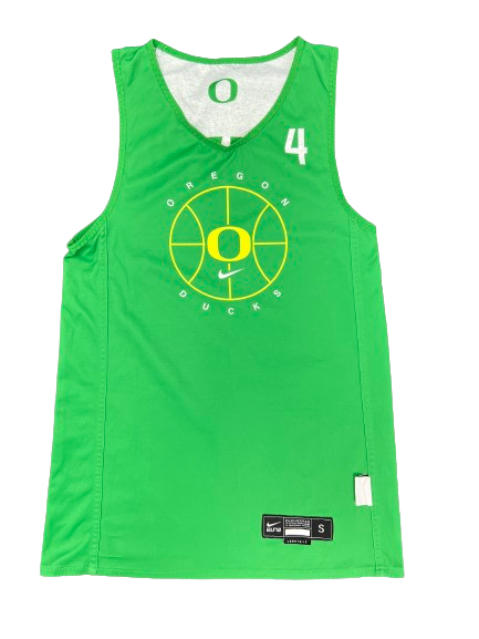 Jaz Shelley Oregon Basketball Player Exclusive Practice Jersey (Size Women&