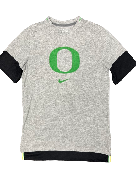 Jaz Shelley Oregon Basketball Team Issued Workout Shirt (Size M)