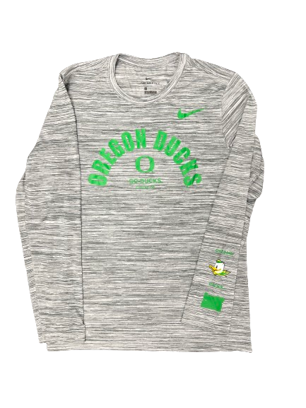 Jaz Shelley Oregon Basketball Team Issued Long Sleeve Shirt (Size S)