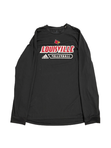 Paige Morningstar Louisville Volleyball Team-Issued Long Sleeve Shirt (Size LT)