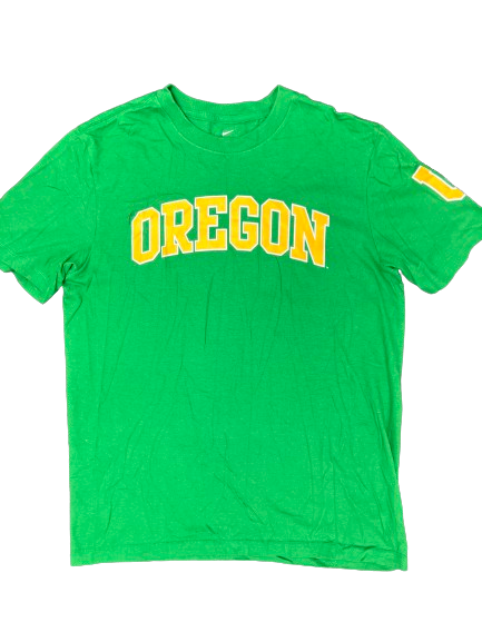 Jaz Shelley Oregon Basketball Team Issued Workout Shirt (Size M)