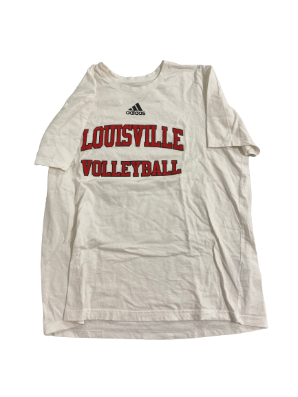 Paige Morningstar Louisville Volleyball Team-Issued T-Shirt (Size L)
