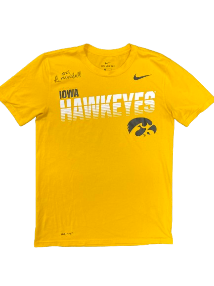 Gabbie Marshall Iowa Basketball SIGNED T-Shirt (Size S)