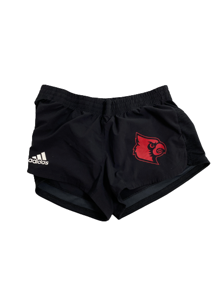 Paige Morningstar Louisville Volleyball Team-Issued Shorts (Size Women&