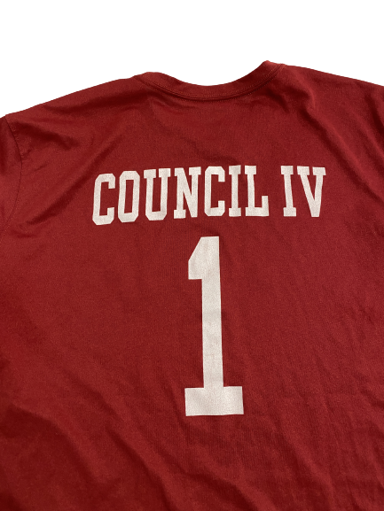 Ricky Council IV Arkansas Basketball Player-Exclusive Practice Shirt With Name and 