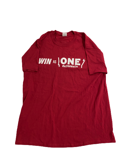 Ricky Council IV Arkansas Basketball "WIN AS ONE" T-Shirt (Size L)