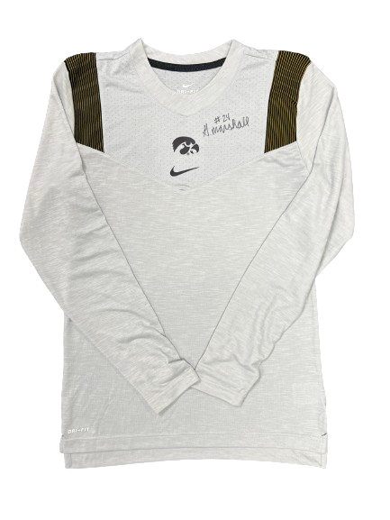 Gabbie Marshall Iowa Basketball SIGNED Long Sleeve Shirt (Size S)