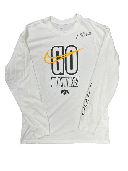 Gabbie Marshall Iowa Basketball SIGNED Long Sleeve Shirt (Size S)