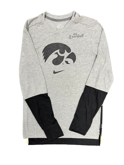 Gabbie Marshall Iowa Basketball SIGNED Long Sleeve Shirt (Size S)
