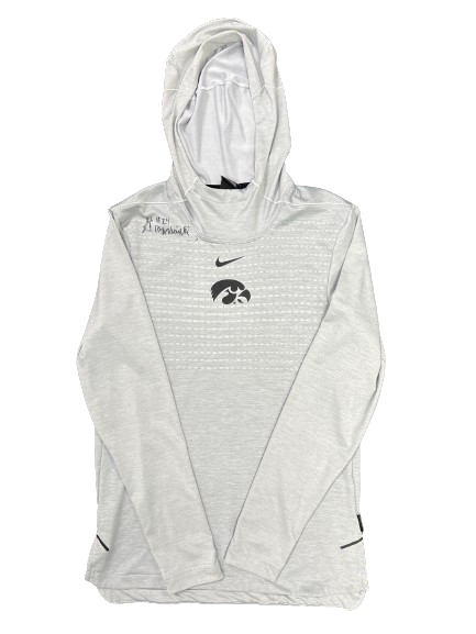 Gabbie Marshall Iowa Basketball SIGNED Performance Hoodie (Size XS)