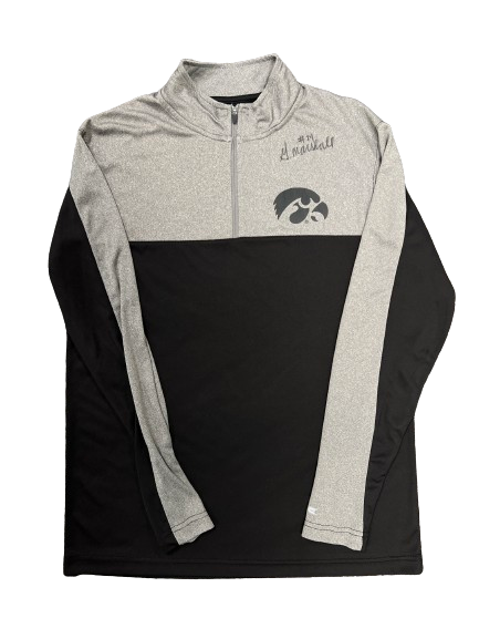 Gabbie Marshall Iowa Basketball SIGNED 1/4 Zip Jacket (Size M)