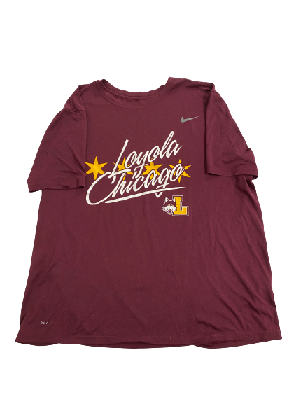 Cameron Krutwig Loyola Chicago Basketball Team Issued T-Shirt (Size XXL)