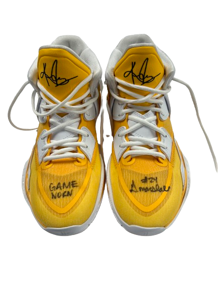 Gabbie Marshall Iowa Basketball Team Issued SIGNED GAME WORN Shoes (Size 9.5)