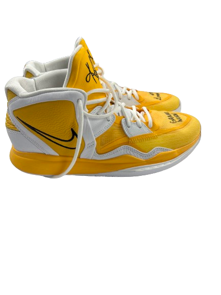 Gabbie Marshall Iowa Basketball Team Issued SIGNED GAME WORN Shoes Si The Players Trunk