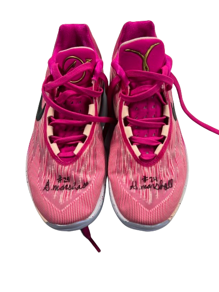 Gabbie Marshall Iowa Basketball Team Issued SIGNED Shoes (Size 9.5)