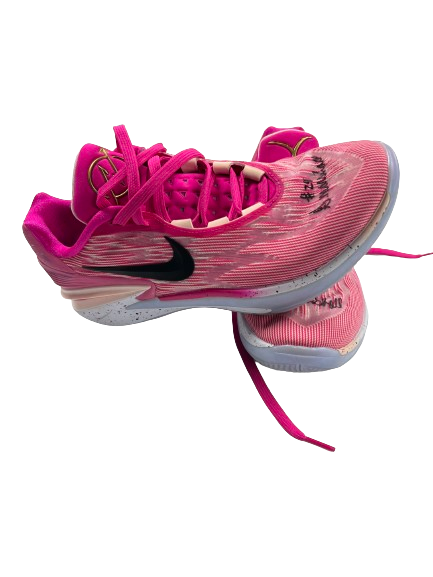 Gabbie Marshall Iowa Basketball Team Issued SIGNED Shoes (Size 9.5)