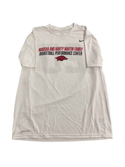 Kamani Johnson Arkansas Basketball Arkansas Basketball Player-Exclusive Workout Shirt With 