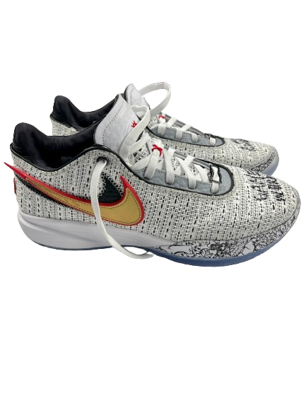 Gabbie Marshall Iowa Basketball Team Issued SIGNED GAME WORN Shoes (Size 9.5)