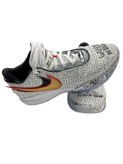 Gabbie Marshall Iowa Basketball Team Issued SIGNED GAME WORN Shoes (Size 9.5)