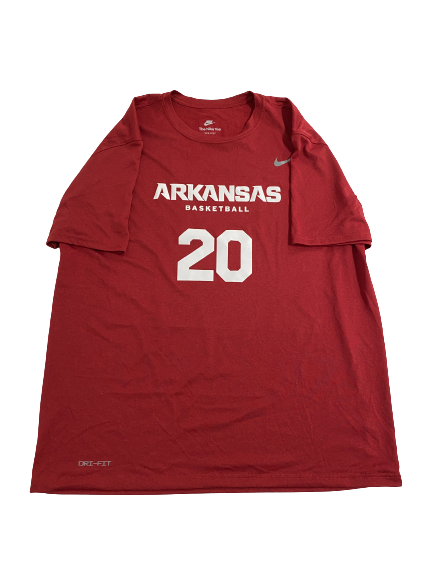 Kamani Johnson Arkansas Basketball Player-Exclusive T-Shirt With Name and 