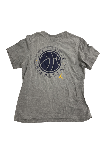Emily Kiser Michigan Basketball Team-Issued T-Shirt (Size L)
