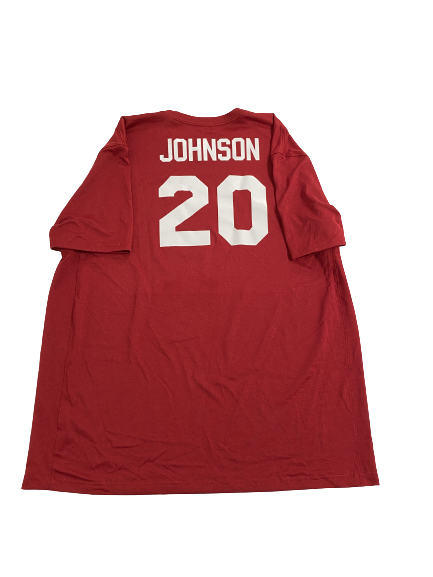 Kamani Johnson Arkansas Basketball Player-Exclusive T-Shirt With Name and 