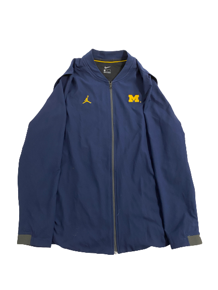 Emily Kiser Michigan Basketball Team-Issued Zip-Up Jacket (Size L)