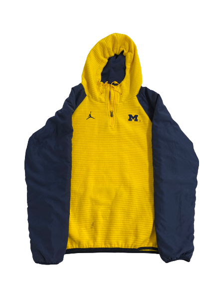 Emily Kiser Michigan Basketball Player-Exclusive 1/4 Zip Jacket (Size L)