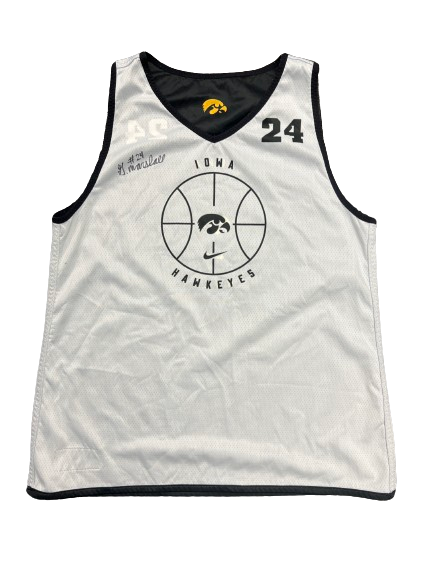 Gabbie Marshall Iowa Basketball SIGNED Player Exclusive PRACTICE WORN Jersey (Size WOMEN&