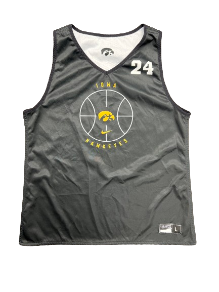 Gabbie Marshall Iowa Basketball SIGNED Player Exclusive PRACTICE WORN Jersey (Size WOMEN&