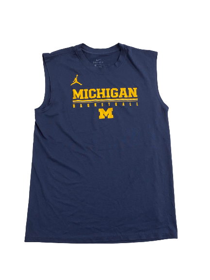 Emily Kiser Michigan Basketball Team-Issued Tank (Size M)