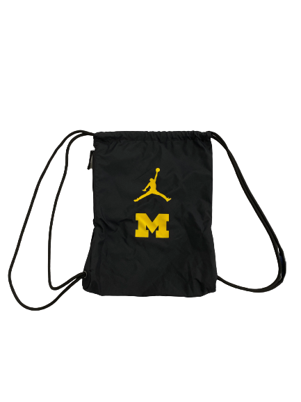 Emily Kiser Michigan Basketball Team-Issued Draw String Bag