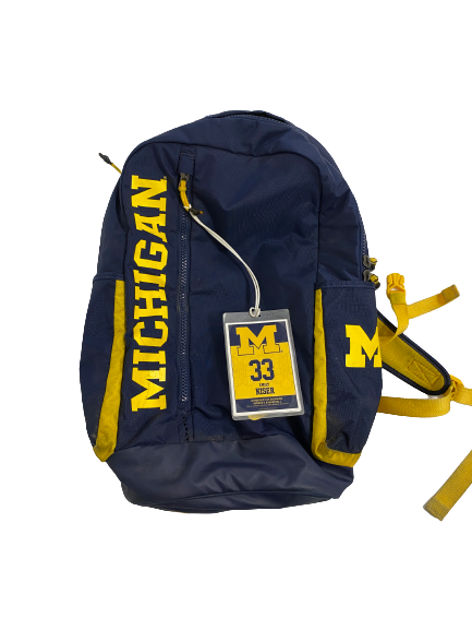 Emily Kiser Michigan Basketball Player-Exclusive Backpack With Player Tag