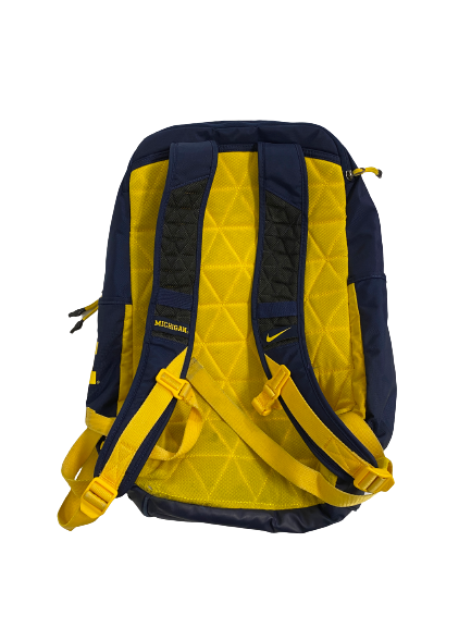 michigan nike vapor backpack Emily Kiser Michigan Basketball Player-Exclusive Backpack With Player – The Players Trunk
