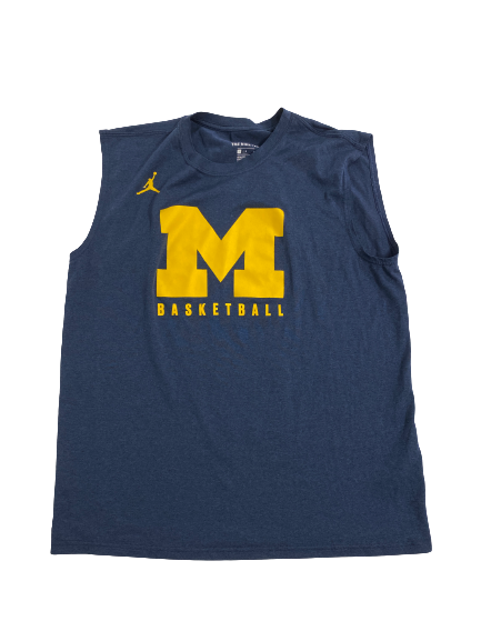 Emily Kiser Michigan Basketball Team-Issued Tank (Size L)