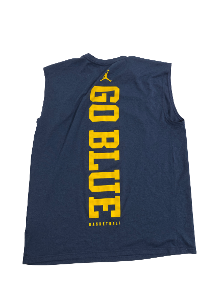 Emily Kiser Michigan Basketball Team-Issued Tank (Size L)