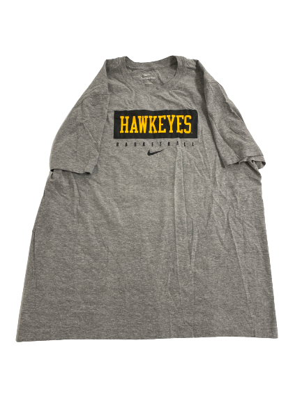 Connor McCaffery Iowa Basketball Team-Issued T-Shirt (Size XL)