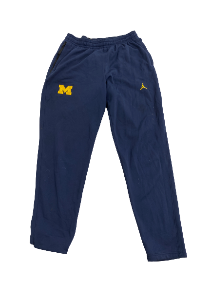 Emily Kiser Michigan Basketball Team-Issued Sweatpants (Size LT)
