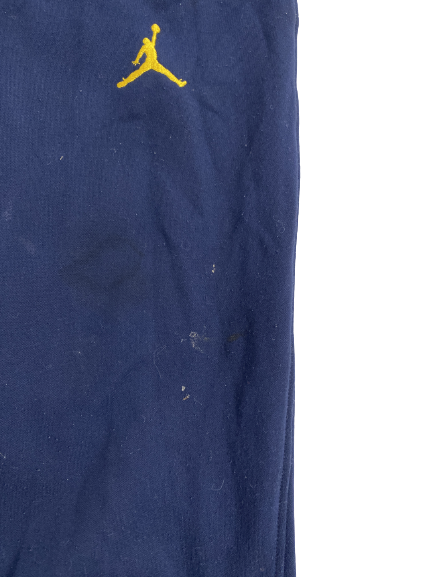 Emily Kiser Michigan Basketball Team-Issued Sweatpants (Size LT)