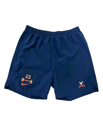 Isaac Traudt Virginia Basketball Player Exclusive "STRENGTH & CONDITIONING" Workout Shorts WITH 