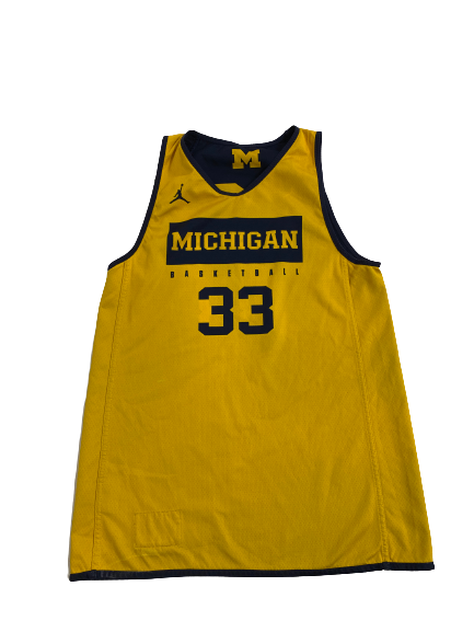 Emily Kiser Michigan Basketball Player-Exclusive Reversible Practice Jersey (Size Women&