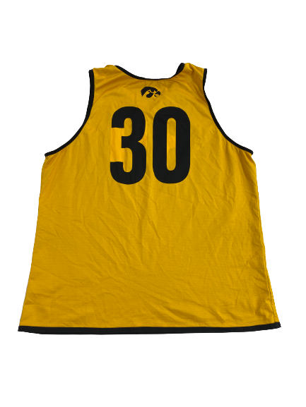 Connor McCaffery Iowa Basketball Player-Exclusive Reversible Practice Jersey (Size XL)