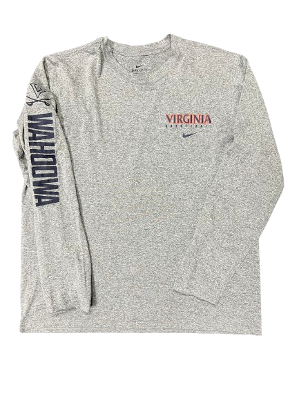 Isaac Traudt Virginia Basketball Team Issued Long Sleeve Shirt (Size XL)