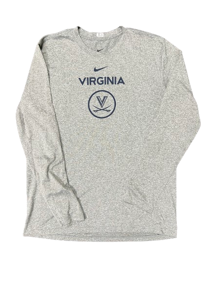 Isaac Traudt Virginia Basketball Team Issued Long Sleeve Shirt (Size L)