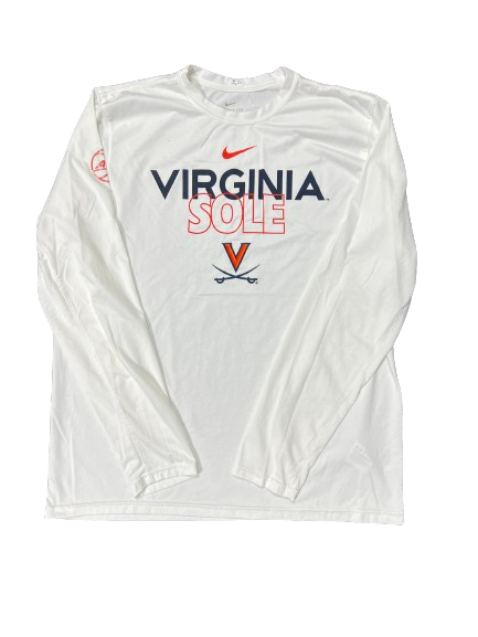 Isaac Traudt Virginia Basketball Player Exclusive March Madness Warm Up WITH ACC PATCH (Size XL)