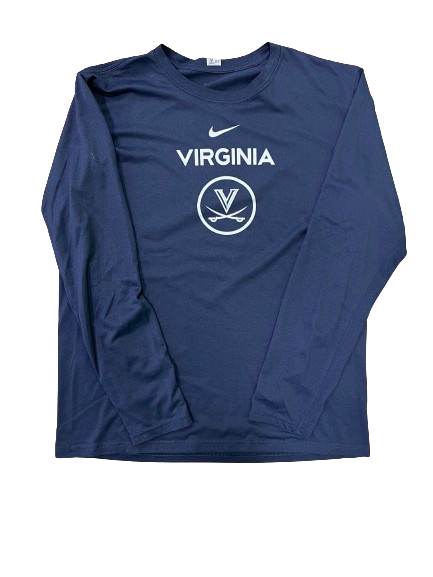 Isaac Traudt Virginia Basketball Team Issued Long Sleeve Shirt (Size L)