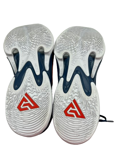 Isaac Traudt Virginia Basketball Player Exclusive "GIANNIS ZOOM FREAK 4" Shoes (Size 14)