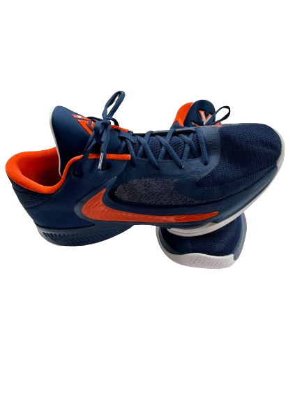 Isaac Traudt Virginia Basketball Player Exclusive "GIANNIS ZOOM FREAK 4" Shoes (Size 14)