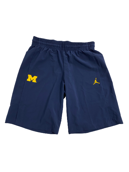 Emily Kiser Michigan Basketball Team-Issued Shorts (Size M)